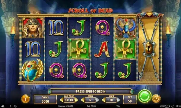 Scroll of Dead slot logo