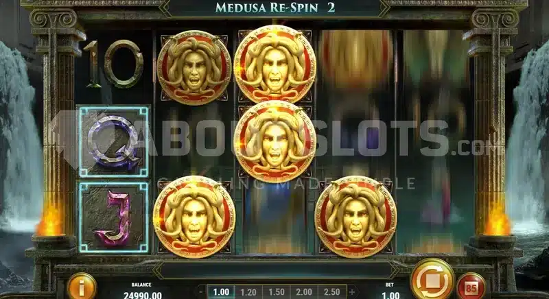 Rich Wilde and the Shield of Athena Medusa Respins feature