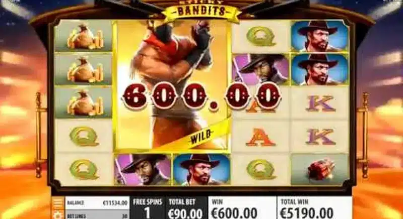 Sticky Bandits colossal bandit wild during free spins