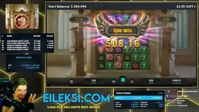 Templar Tumble epic win session