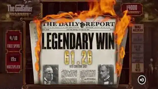 The Godfather Megaways legendary win session