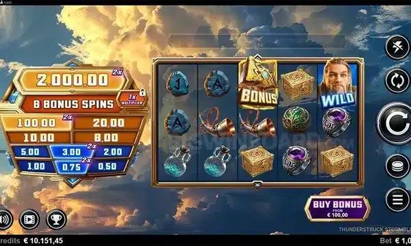 Thunderstruck Stormblitz slot logo
