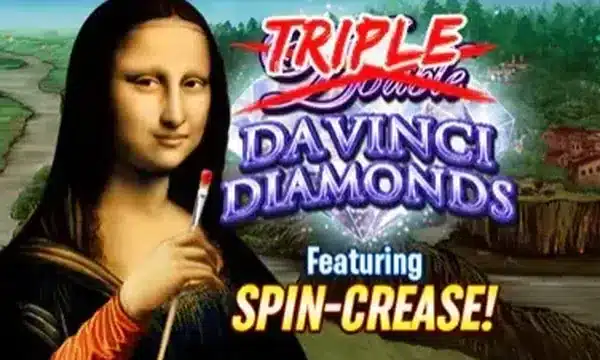 Triple Double Da Vinci Diamonds slot logo
