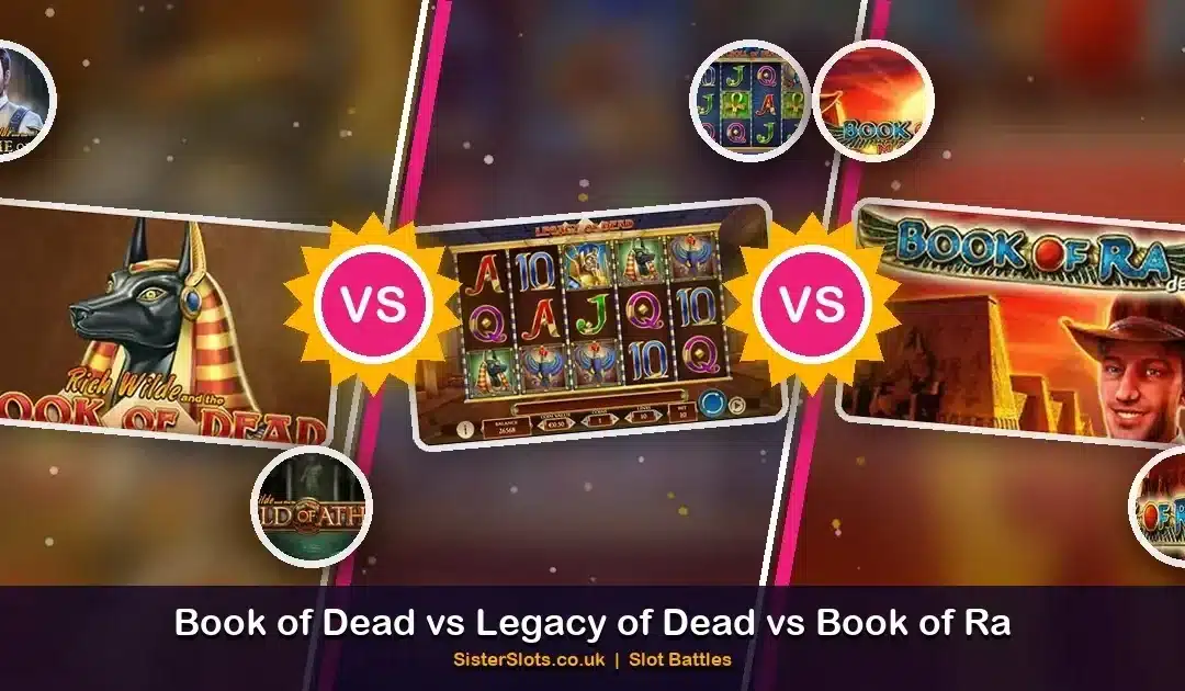 Book of Dead vs Legacy of Dead vs Book of Ra: The Book Slot Identity Crisis